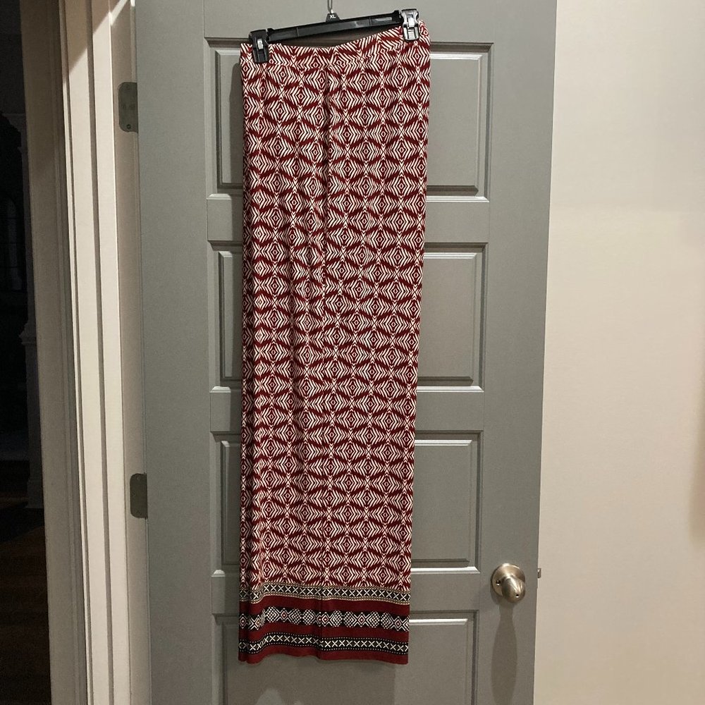 Cato Women 14/16W Burgundy Palazzo Pants